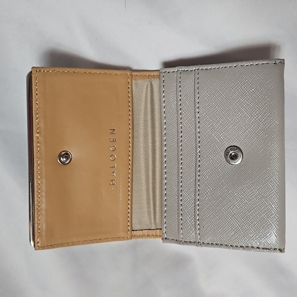 HALOGEN GREY TRI-FOLD CARD WALLET - Picture 3 of 7